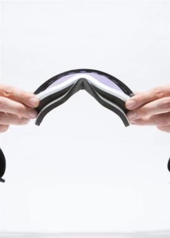 AIRBLASTER Pill Air Goggle -Patagonia Store 2122 airblaster pillairgoggle blushglossamberchrome3