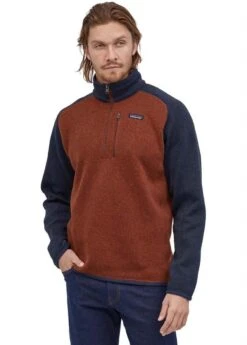 Patagonia Men's Better Sweater 1/4 Zip 11 Patagonia Men's Better Sweater 1/4 Zip -Patagonia Store 2122 patagonia mensbettersweaterquarterzip barnrednewnavy2