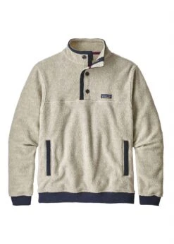 Patagonia Men's Shearling Button Pullover -Patagonia Store 2122 patagonia mensshearlingbuttonpullover oatmealheather