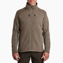 KUHL Men's Interceptr Full Zip -Patagonia Store 3183 interceptr fz oatmeal front