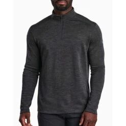 KUHL Men's Invigoratr -Patagonia Store 3236 invigoratr qtr zip carbon front