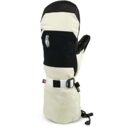 Crab Grab Cinch Mitt -Patagonia Store crab grab fa23 mittens cinch mitten cream and black boh