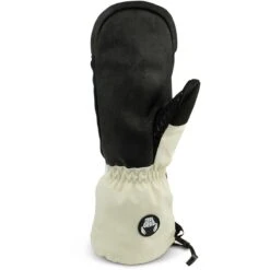 Crab Grab Cinch Mitt -Patagonia Store crab grab fa23 mittens cinch mitten cream and black palm