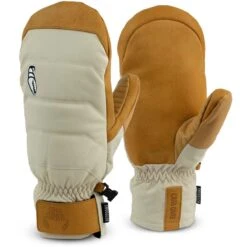 Crab Grab Snuggler Mitt -Patagonia Store crab grab fa23 mittens snuggler cream and tan combo