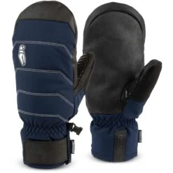 Crab Grab Snuggler Mitt -Patagonia Store crab grab fa23 mittens snuggler navy contrast combo