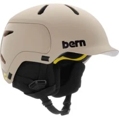 Bern Watts 2.0 MIPS Helmet -Patagonia Store fw22wntr watts 2.0 mips matte sand 810014049564 main