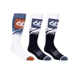 686 Men's Snow Caps Sock (3-Pack)