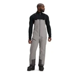 Obermeyer Highlands Shell Bib - Men's -Patagonia Store fw2324 obermeyer menshighlandsshellbib stone 1