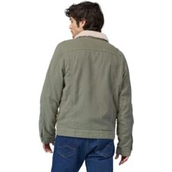 Patagonia Men's Pile-Lined Trucker Jacket -Patagonia Store fw2324 patagonia menspilelinedtruckerjacket sleetgreen 2