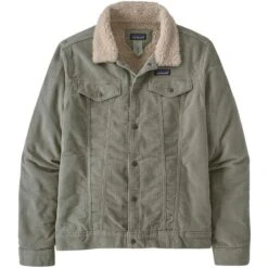 Patagonia Men's Pile-Lined Trucker Jacket -Patagonia Store fw2324 patagonia menspilelinedtruckerjacket sleetgreen 3