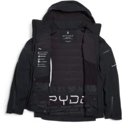 Spyder Men's Pinnacle GTX Jacket -Patagonia Store fw2324 spyder menspinnaclegtxjacket black 4