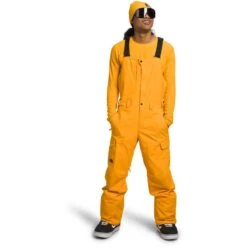 The North Face Men's Freedom Bib Pant -Patagonia Store fw2324 tnf mensfreedombib summitgold 1