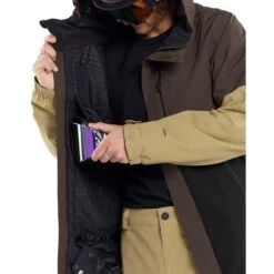 Volcom Men's L Insulated Gore-Tex Jacket -Patagonia Store fw2324 volcom menslinsgoretexjacket brown 6