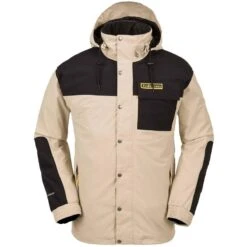 Volcom Men's Longo Gore-Tex Jacket -Patagonia Store fw2324 volcom menslongogoretexjacket khakiest 1