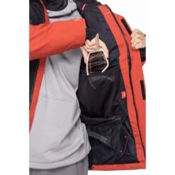 686 Men's GTX Core Shell Jacket -Patagonia Store fw23 686 mensgtxcoreshelljacket brickredcolorblock 7