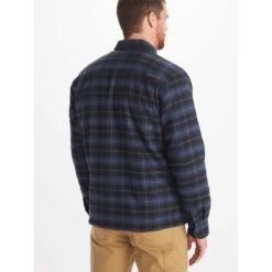 Marmot Men's Ridgefield Heavyweight Sherpa Lined Flannel -Patagonia Store fw23 marmot mensridgefieldheavyweightsherpalinedflannel storm 2