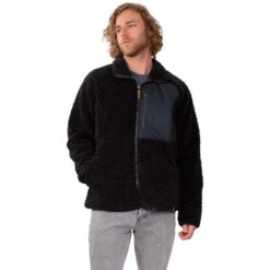 Obermeyer Men's Landry Sherpa Jacket -Patagonia Store fw23 obermeyer menslandrysherpajacket black