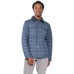 Obermeyer Men's Wilder Down Shirt -Patagonia Store fw23 obermeyer menswilderdownshirt rawindigo