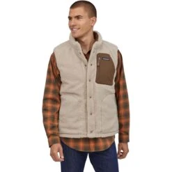 Patagonia Men's Reversible Bivy Down Vest -Patagonia Store fw23 patagonia mensreversiblebivydownvest classictan 3