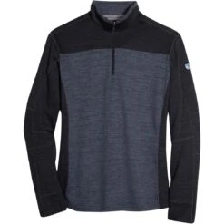 KUHL Men's Ryzer 1/4 Zip Sweater 13 KUHL Men's Ryzer 1/4 Zip Sweater -Patagonia Store kuhl ryzer quarter zip sweater mens black koal