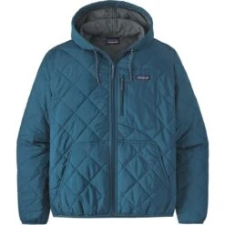 Patagonia Men's Diamond Quilted Bomber Hoody 13 Patagonia Men's Diamond Quilted Bomber Hoody -Patagonia Store patagonia quiltbombhoodm blue 2223fw