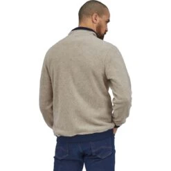 Patagonia Men's Shearling Button Pullover -Patagonia Store wbf2223 26140 nat vr2