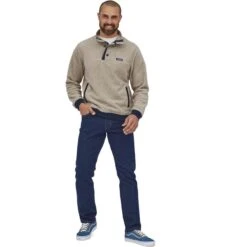 Patagonia Men's Shearling Button Pullover -Patagonia Store wbf2223 26140 nat vr3